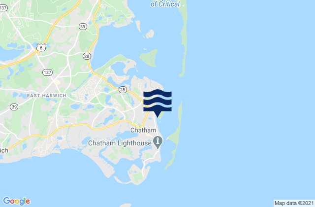 Mapa de mareas Chatham (inside), United States