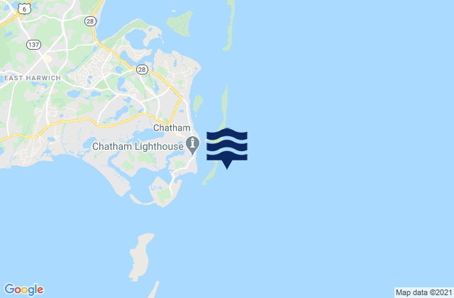 Mapa de mareas Chatham (outer coast), United States