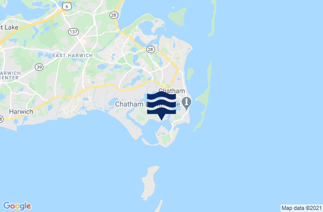 Mapa de mareas Chatham Stage Harbor, United States