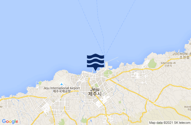 Mapa de mareas Cheju Harbor, South Korea