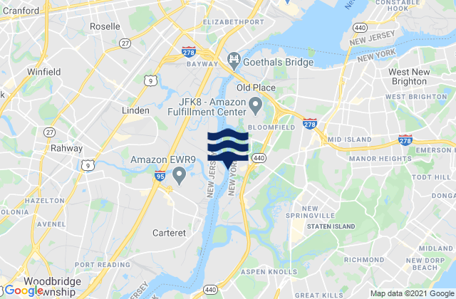 Mapa de mareas Chelsea, United States