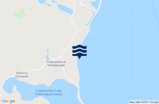Mapa de mareas Chelyadinovo, Ukraine