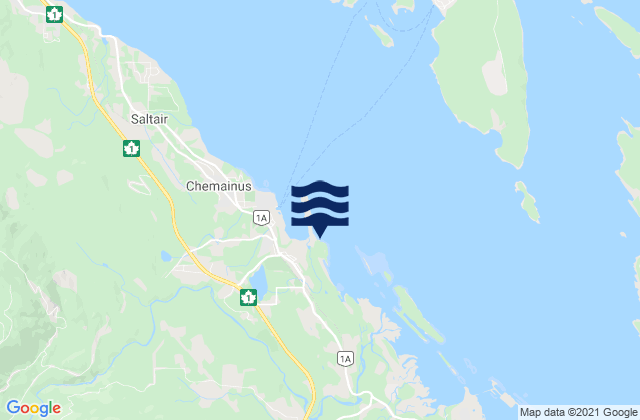 Mapa de mareas Chemainus, Canada