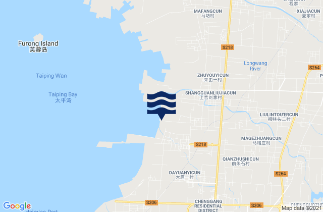 Mapa de mareas Chengguo, China