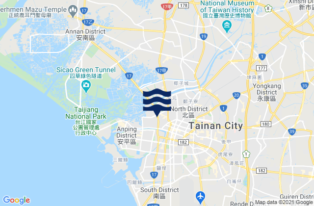 Mapa de mareas Chengkung, Taiwan