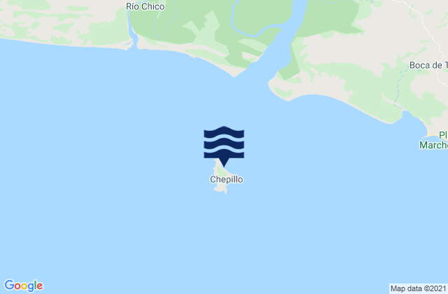 Mapa de mareas Chepillo, Panama