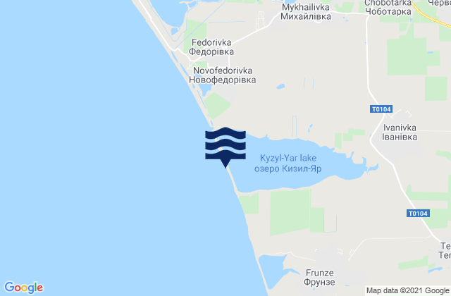 Mapa de mareas Chervonoye, Ukraine