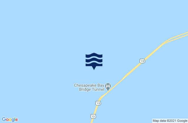 Mapa de mareas Chesapeake Channel (Buoy 15), United States