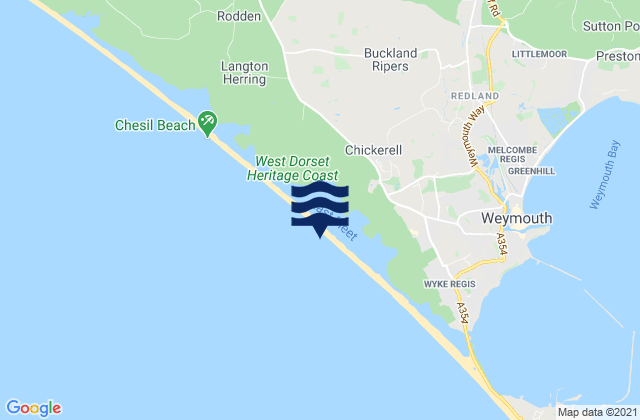 Mapa de mareas Chesil Bank Beach, United Kingdom