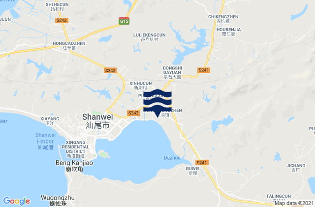 Mapa de mareas Chikeng, China