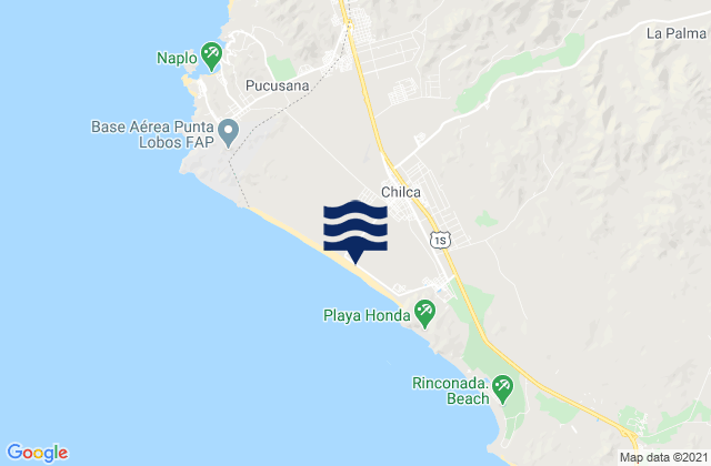 Mapa de mareas Chilca, Peru