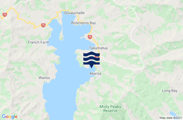 Mapa de mareas Childrens Bay, New Zealand