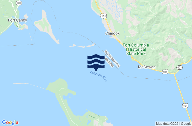 Mapa de mareas Chinook Point WSW of, United States