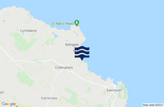 Mapa de mareas Chirnside, United Kingdom