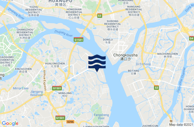 Mapa de mareas Chisha Shuidao, China