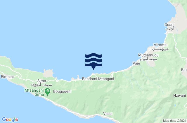 Mapa de mareas Chitrouni, Comoros