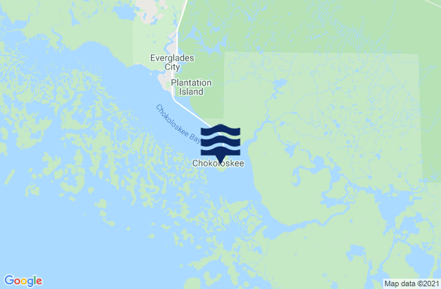 Mapa de mareas Chokoloskee Island, United States