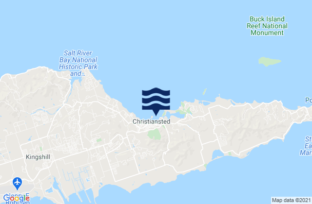 Mapa de mareas Christiansted (Saint Croix), U.S. Virgin Islands