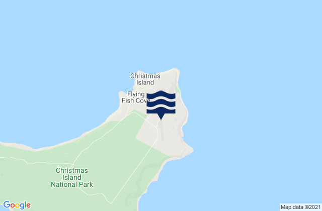 Mapa de mareas Christmas Island