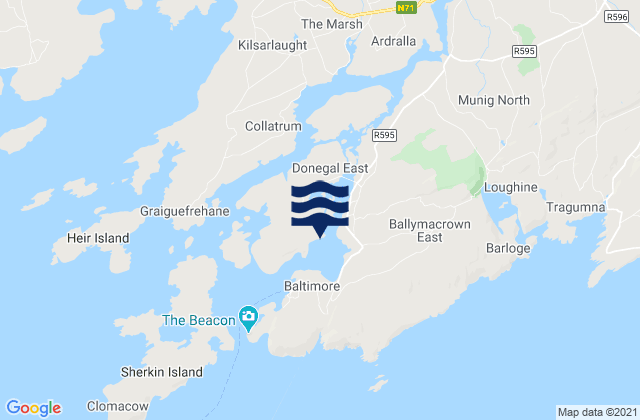 Mapa de mareas Church Strand Bay, Ireland