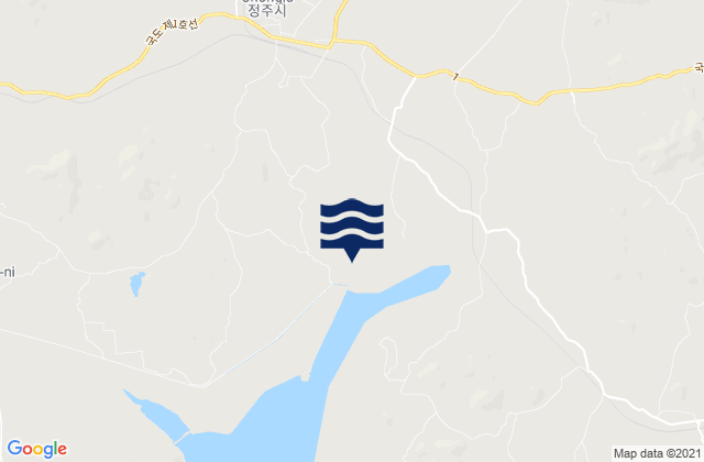 Mapa de mareas Chŏngju, North Korea
