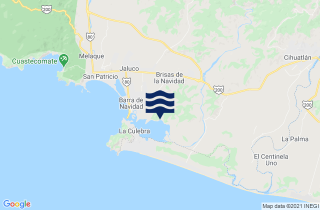 Mapa de mareas Cihuatlán, Mexico