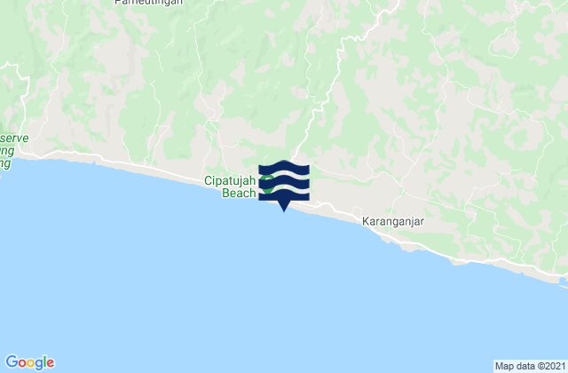 Mapa de mareas Cipatujah Selatan, Indonesia