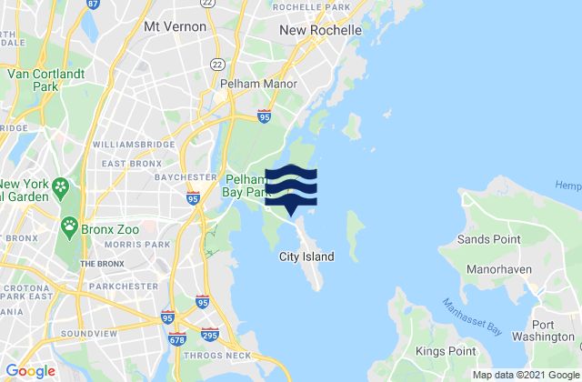 Mapa de mareas City Island Bridge, United States