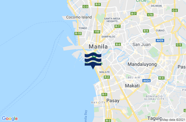 Mapa de mareas City of Marikina, Philippines