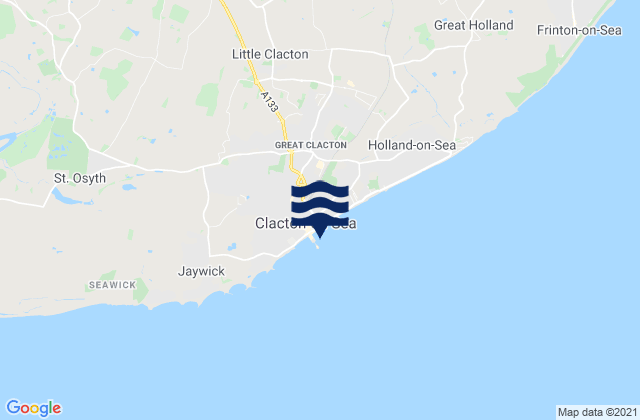 Mapa de mareas Clacton-on-Sea, United Kingdom