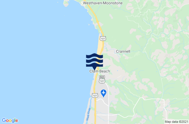 Mapa de mareas Clam Beach County Park, United States