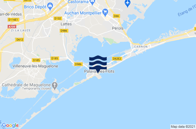 Mapa de mareas Clapiers, France
