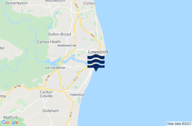 Mapa de mareas Claremont Pier (North) Beach, United Kingdom