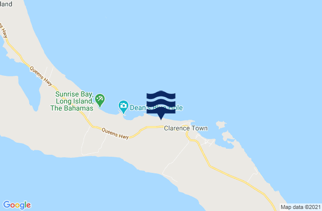 Mapa de mareas Clarence Town, Bahamas