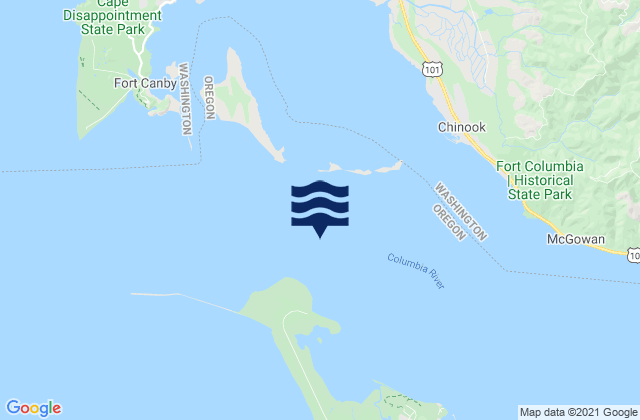 Mapa de mareas Clatsop Spit NNE of, United States