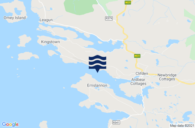 Mapa de mareas Clifden Bay, Ireland