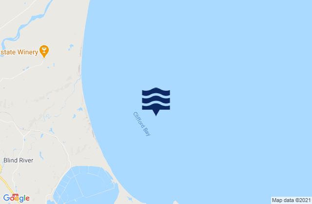 Mapa de mareas Clifford Bay, New Zealand