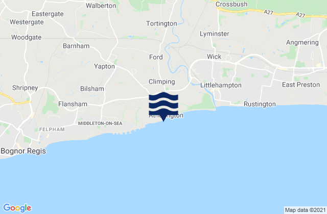 Mapa de mareas Climping Beach, United Kingdom