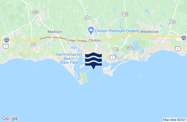 Mapa de mareas Clinton Harbor, United States