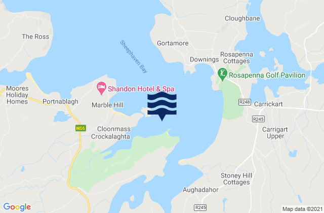 Mapa de mareas Clonmass Bay, Ireland