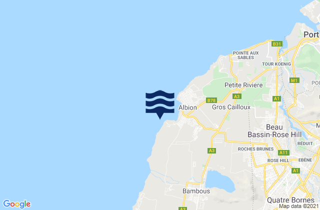 Mapa de mareas Club Med, Reunion