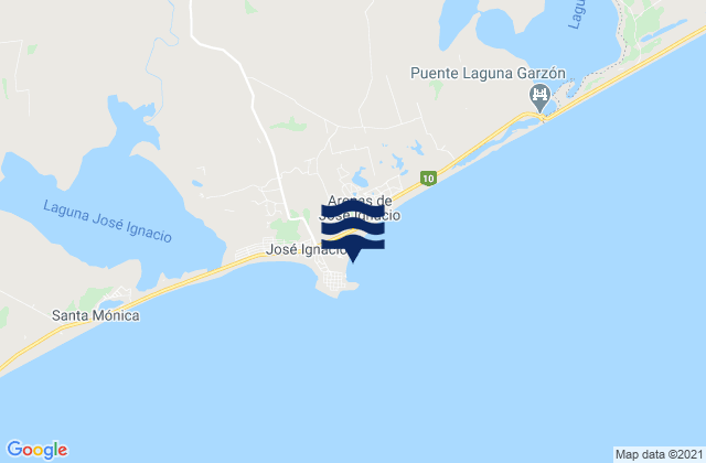 Mapa de mareas Club del la Playa, Brazil