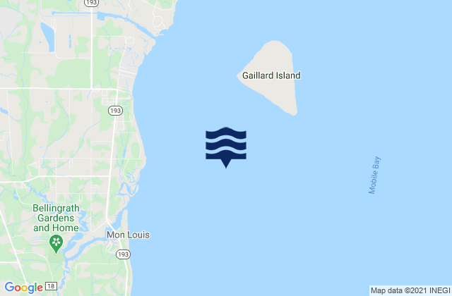 Mapa de mareas Coast Guard Station (Mobile Bay), United States