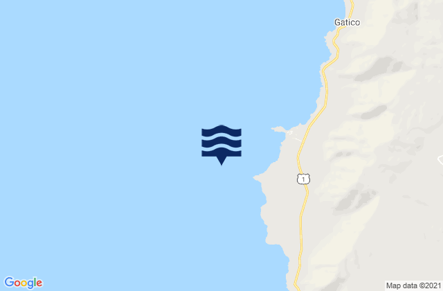 Mapa de mareas Cobija, Chile