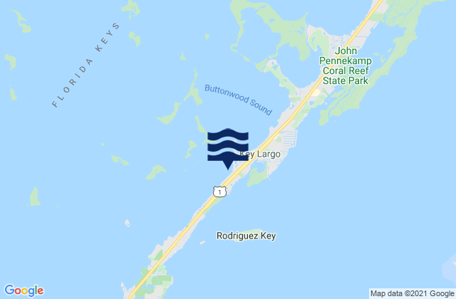Mapa de mareas Cocoanut Key Bay, United States