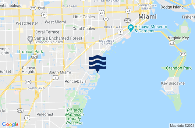 Mapa de mareas Cocoplum Yacht Club Marina, United States