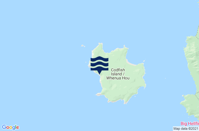 Mapa de mareas Codfish Island (Whenuahou), New Zealand