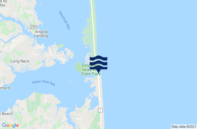 Mapa de mareas Coin Beach, United States