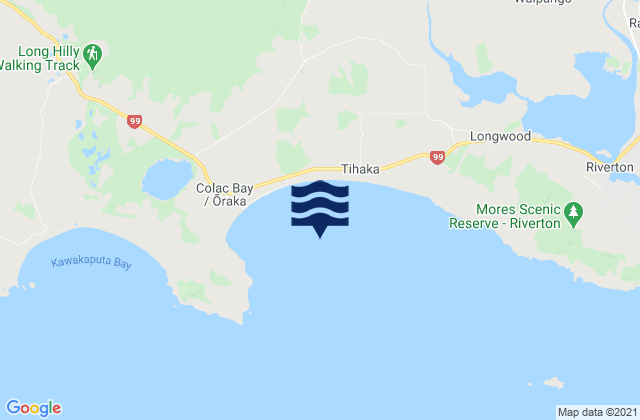 Mapa de mareas Colac Bay (Oraka), New Zealand