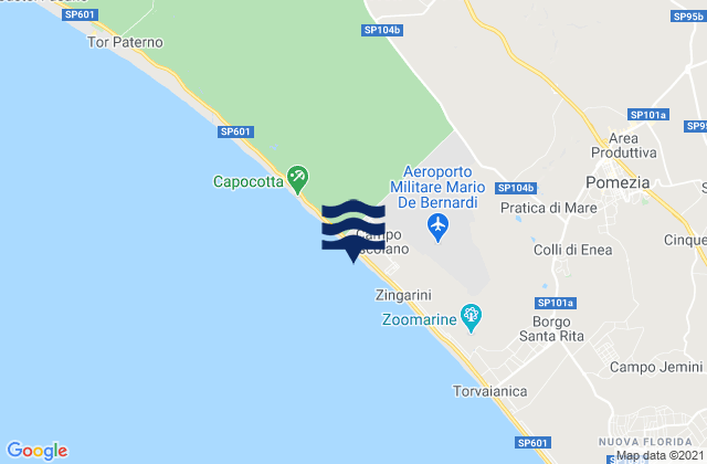 Mapa de mareas Colle del Pino, Italy